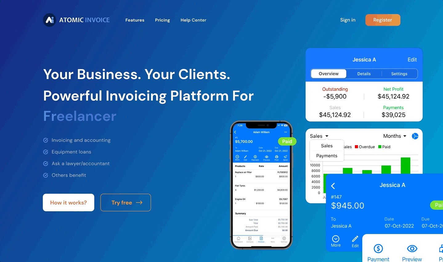Invoicing App Improving - Animation 1