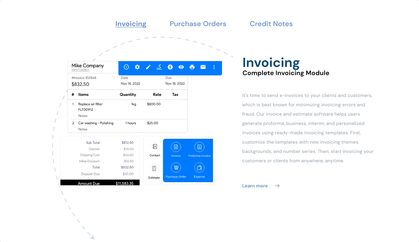 Invoicing App Improving - Animation 2