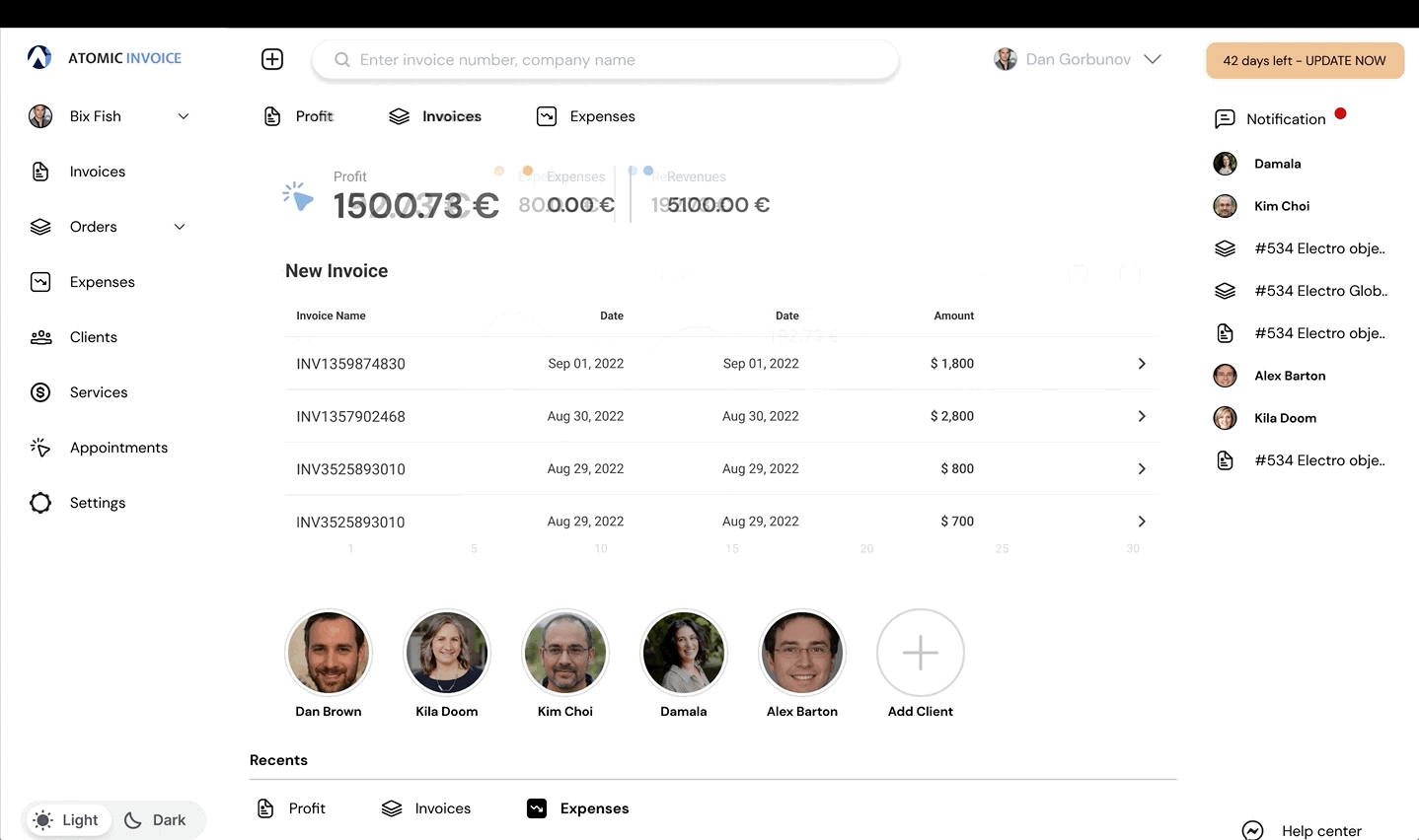 Invoicing App Improving - Animation 3